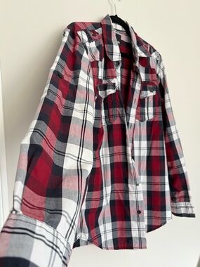 i jeans by Buffalo Red Black White Plaid Shirt